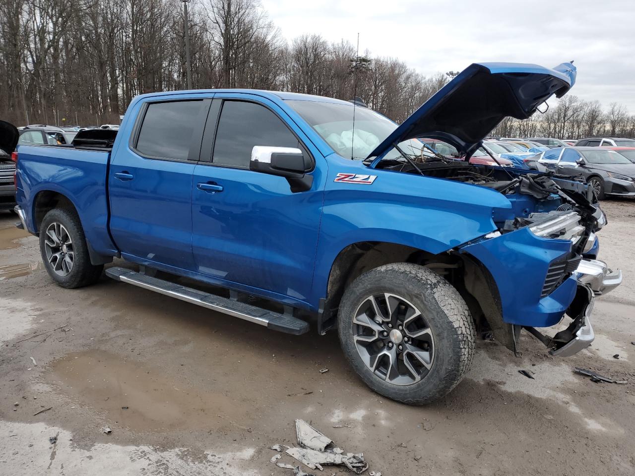 2022 Chevrolet Silverado VIN 3GCUDDEDXNG595743 Copart auction photo, front end damage thumbnail 4