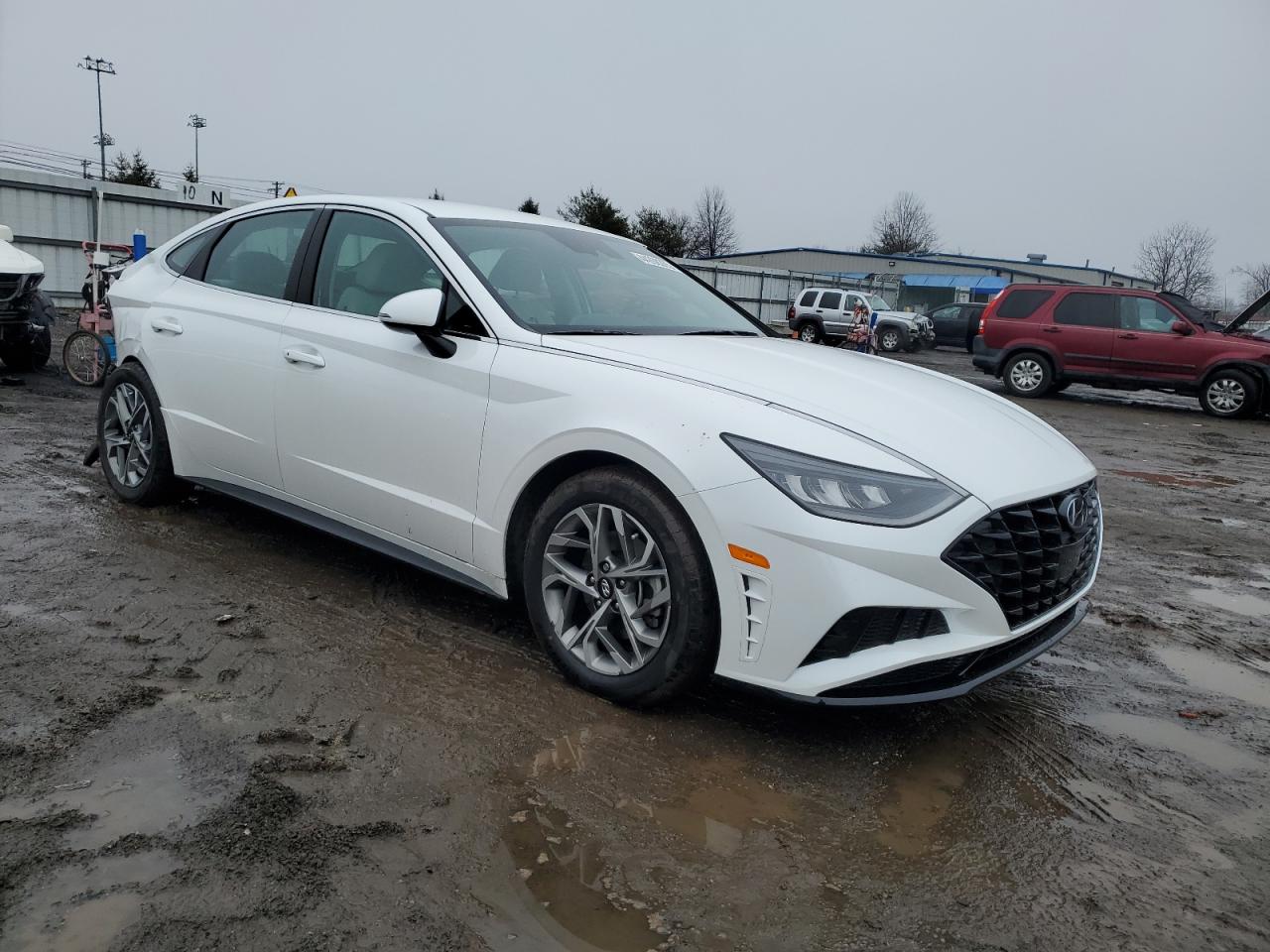 2022 Hyundai Sonata VIN KMHL64JA4NA238859 Copart auction photo, rear end / minor dent/scratches damage thumbnail 4