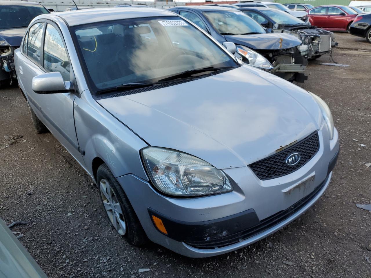 2009 KIA Rio VIN KNADE223X96482358 Copart auction photo, front end / rear end damage thumbnail 4