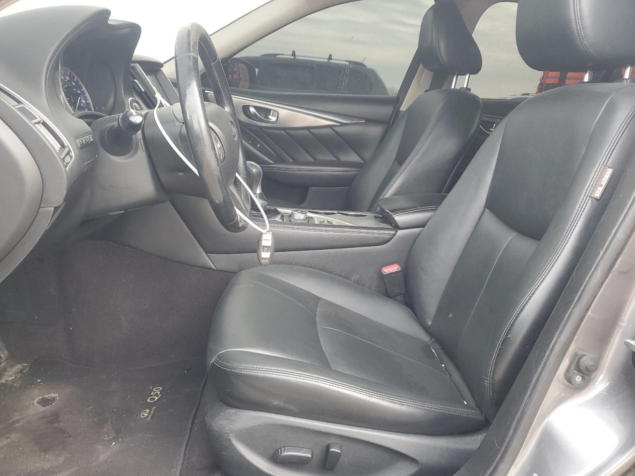 2015 Infiniti Q50 VIN JN1BV7AR1FM419687 Copart auction photo, undercarriage / front end damage thumbnail 7
