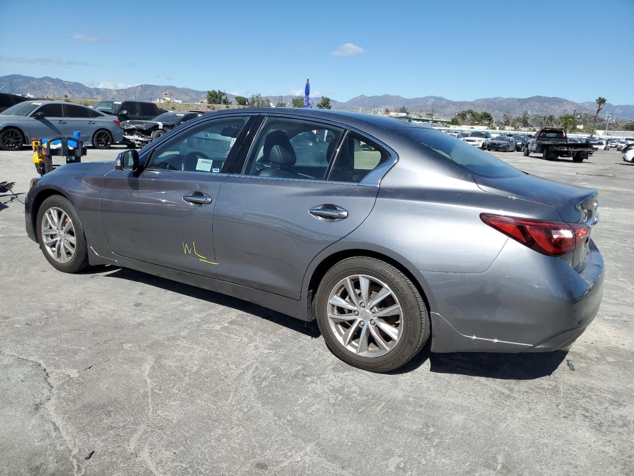 2021 Infiniti Q50 VIN JN1EV7AP7MM704225 Copart auction photo, water/flood damage thumbnail 2
