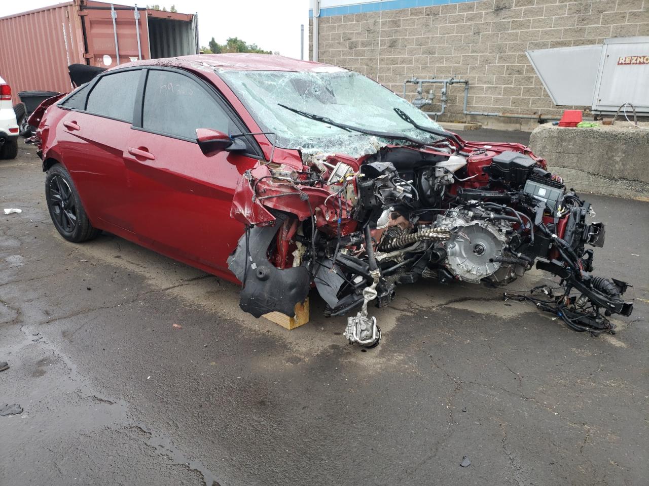 2023 Hyundai Elantra VIN KMHLM4AG3PU584624 Copart auction photo, biohazard/chemical / rollover damage thumbnail 4