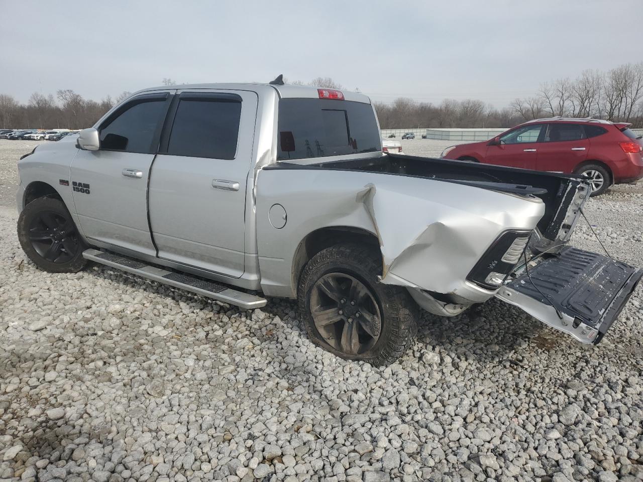 2018 RAM 1500 VIN 1C6RR7MT9JS144671 Copart auction photo, rear end / frame damage damage thumbnail 2