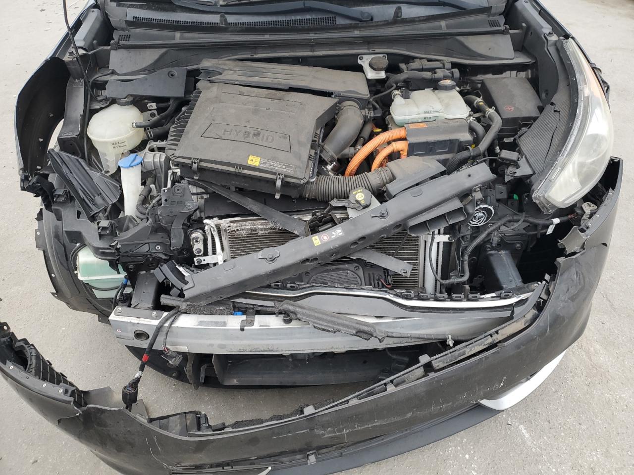 2017 KIA Niro VIN KNDCE3LC7H5043948 Copart auction photo, front end damage thumbnail 12