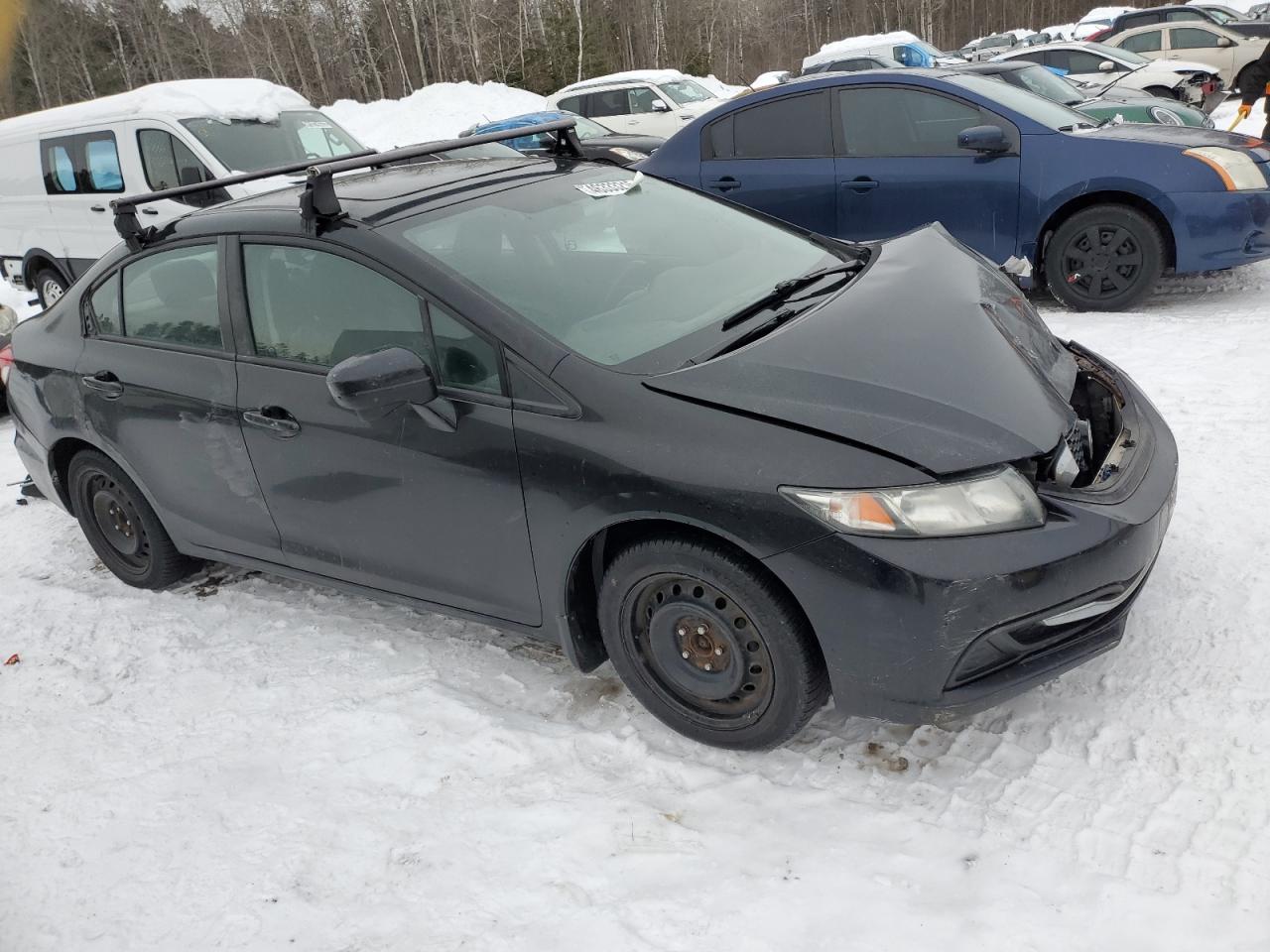 2015 Honda Civic VIN 2HGFB2F58FH041002 Copart auction photo, front end / undercarriage damage thumbnail 4