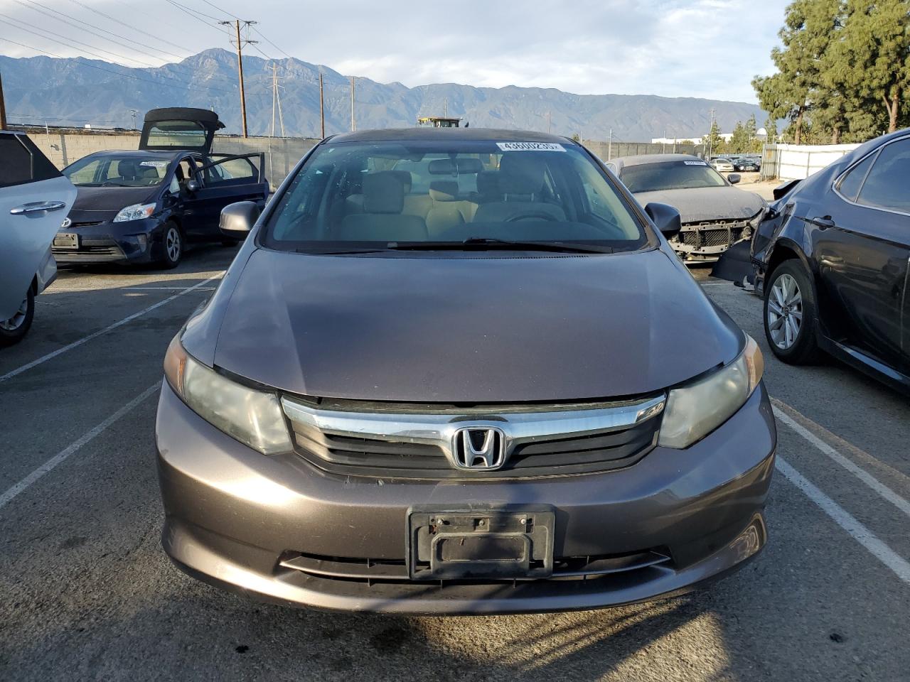 2012 Honda Civic VIN JHMFB2F56CS006170 Copart auction photo, side damage thumbnail 5