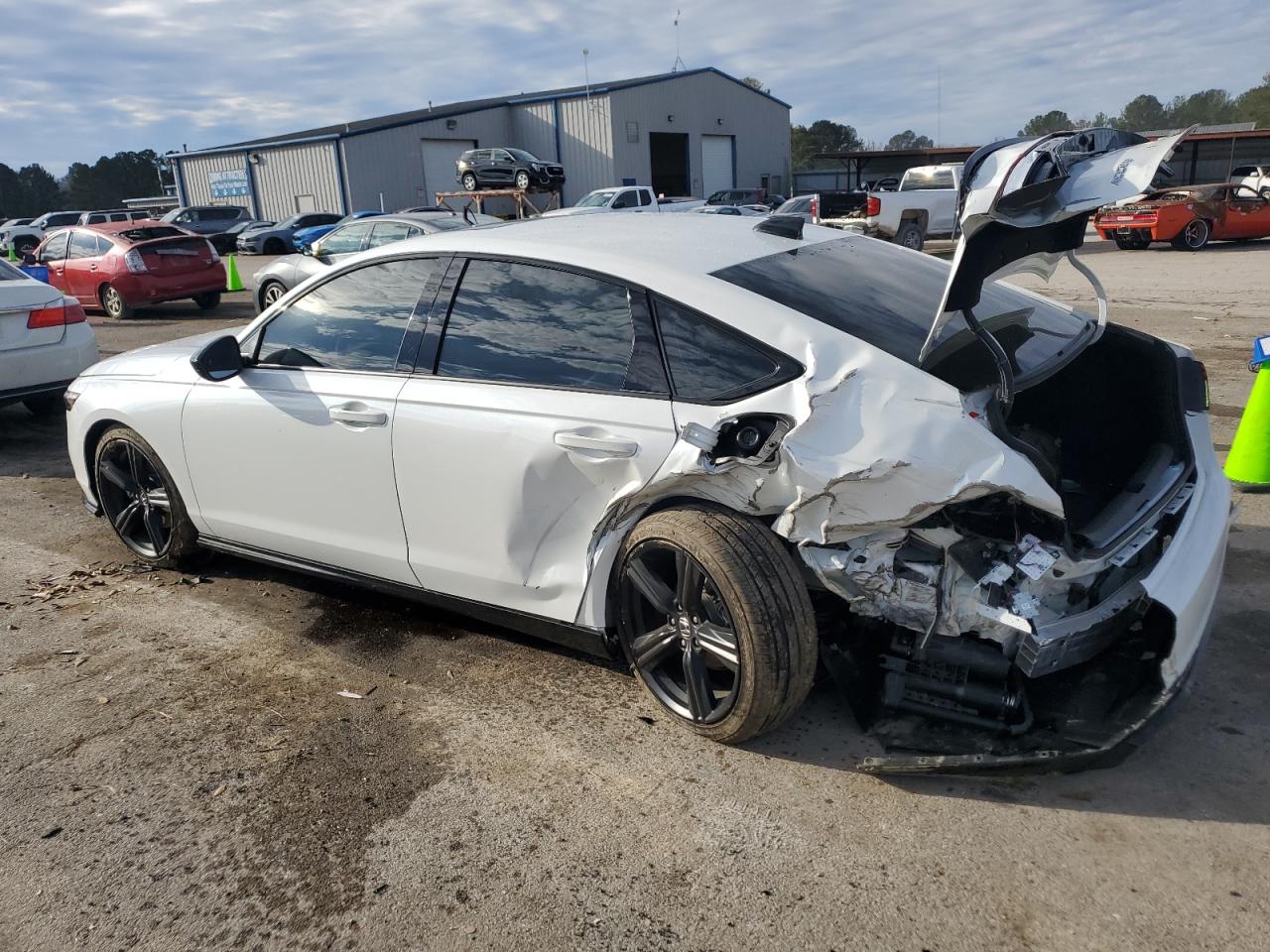 2024 Honda Accord VIN 1HGCY2F72RA069299 Copart auction photo, rear end / side damage thumbnail 2