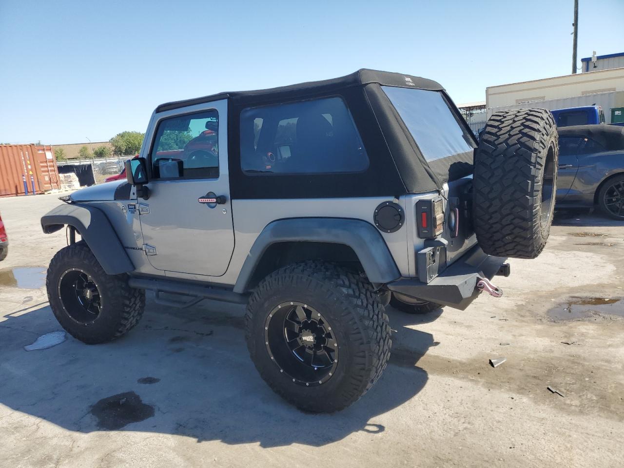 2016 Jeep Wrangler VIN 1C4AJWAGXGL142896 Copart auction photo, front end / side damage thumbnail 2