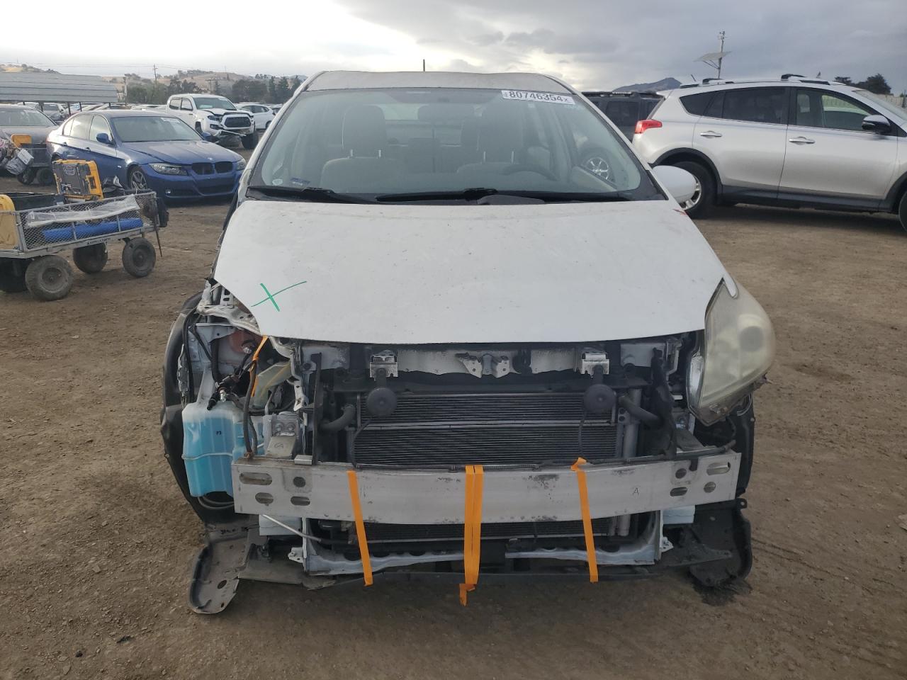 2011 Toyota Prius VIN JTDKN3DU2B0256412 Copart auction photo, front end damage thumbnail 5