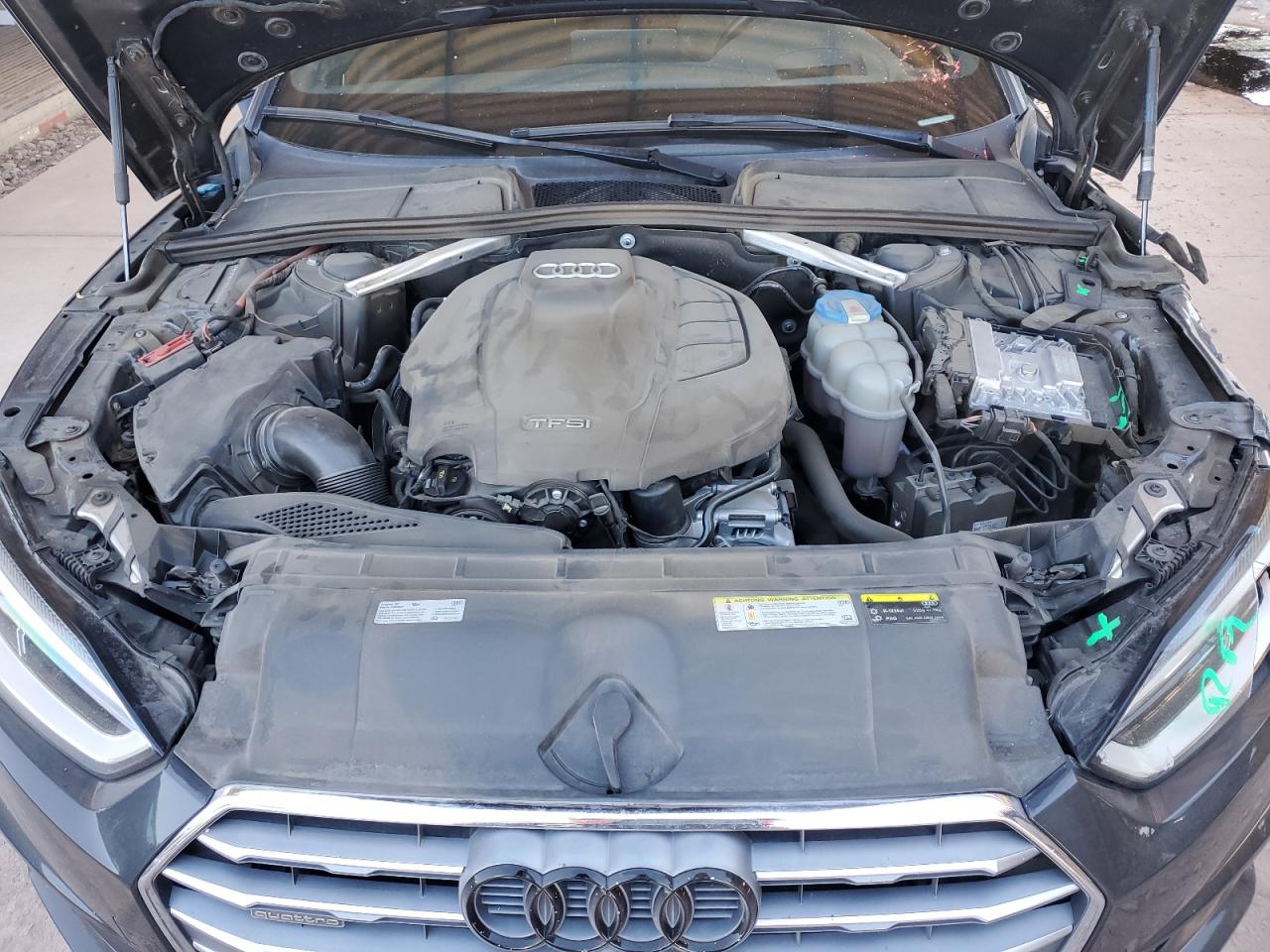 2018 Audi A5 VIN WAUFNCF5XJA110420 Copart auction photo, side damage thumbnail 11