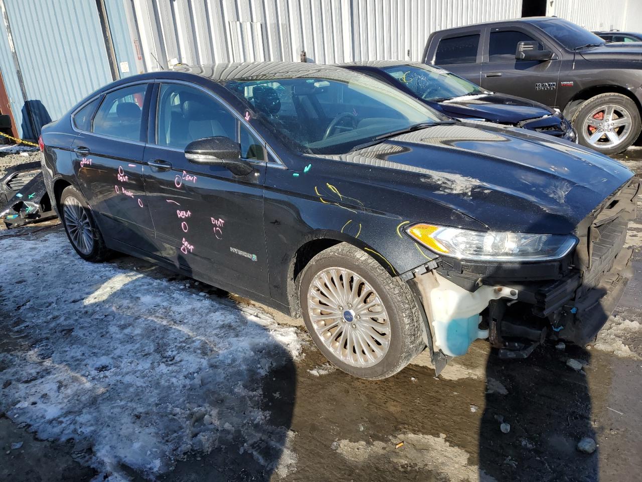 2014 Ford Fusion VIN 3FA6P0RU8ER233214 Copart auction photo, front end / minor dent/scratches damage thumbnail 4