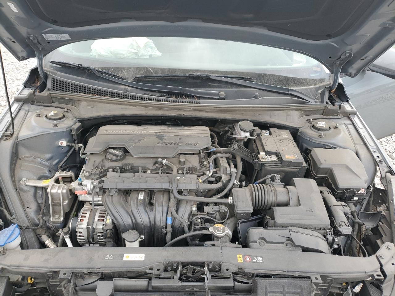 2022 Hyundai Elantra VIN KMHLM4AG1NU336014 Copart auction photo, rear end / front end damage thumbnail 12