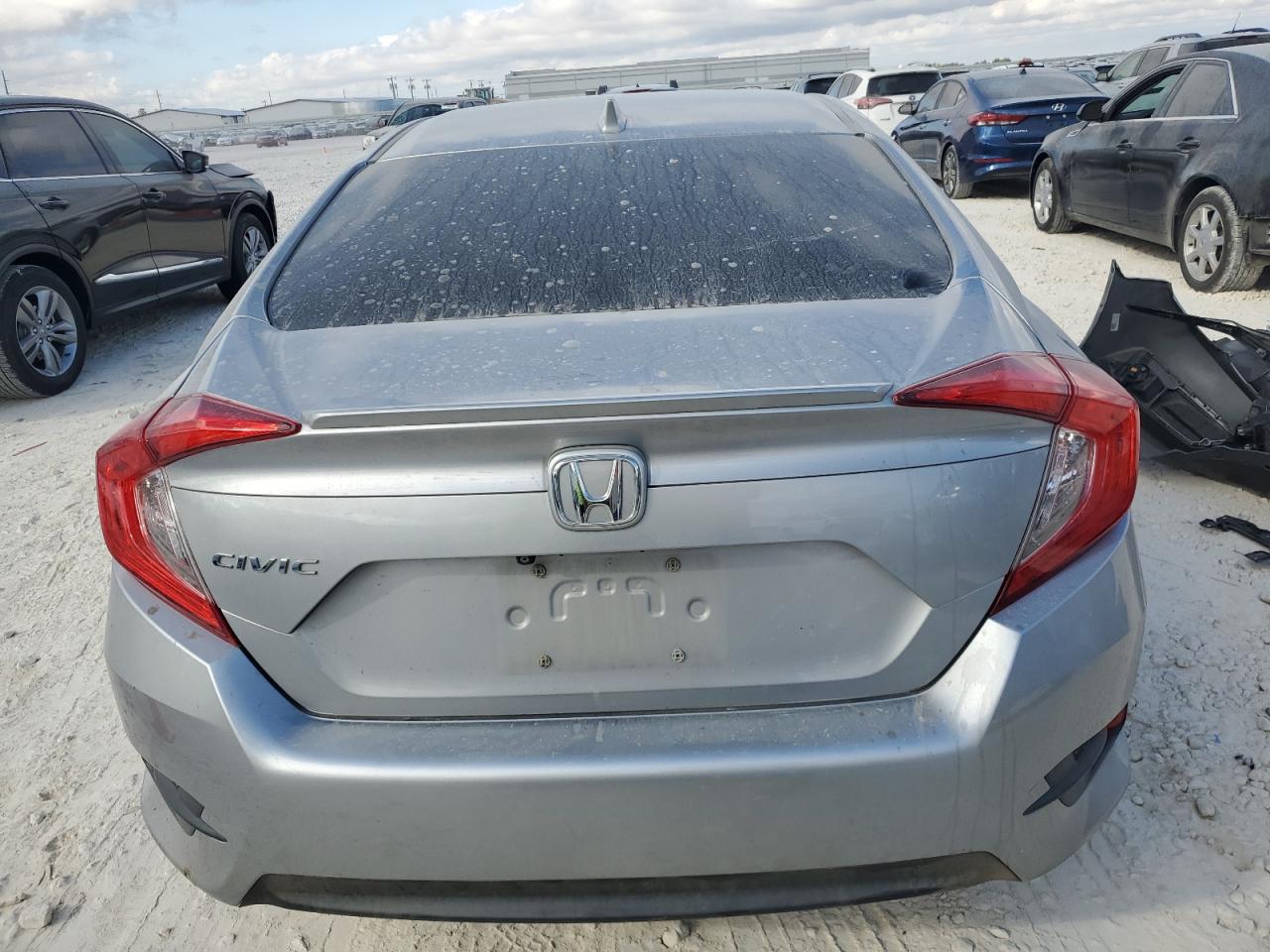 2017 Honda Civic VIN 19XFC1F76HE208110 Copart auction photo, frame damage damage thumbnail 6