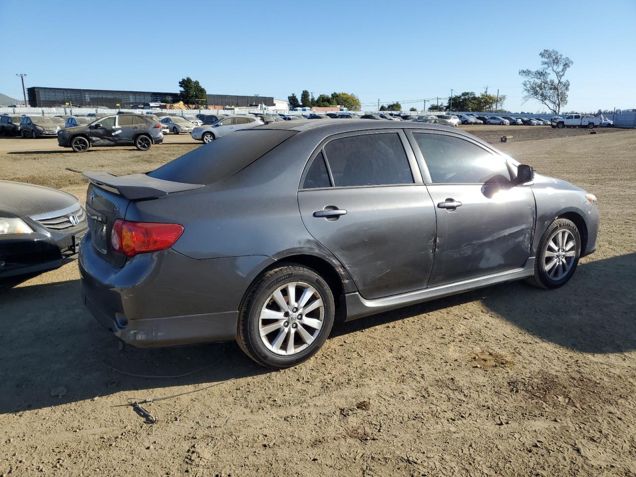 2010 Toyota Corolla VIN 2T1BU4EE6AC447237 Copart auction photo, side / rear end damage thumbnail 3