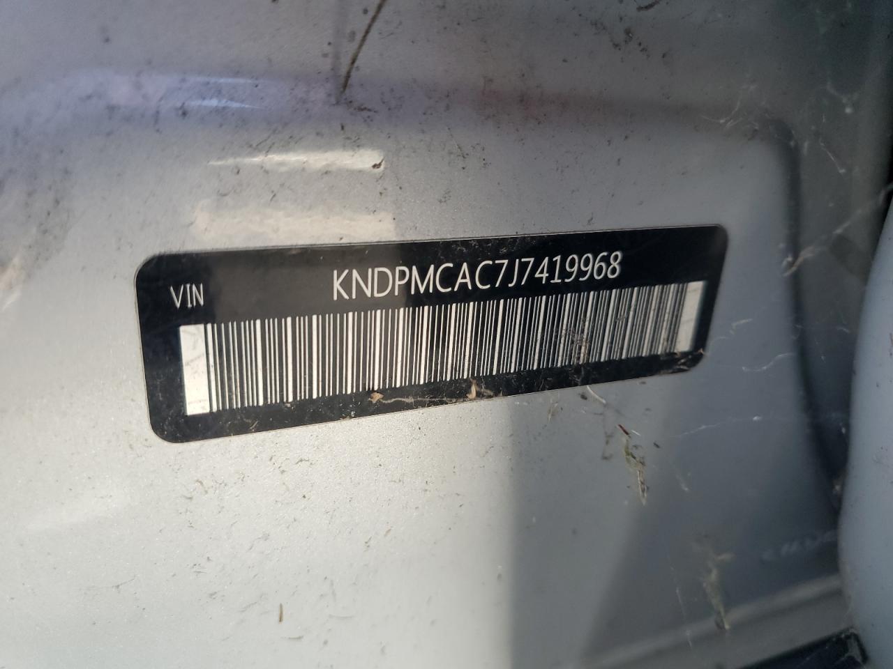 2018 KIA Sportage VIN KNDPMCAC7J7419968 Copart auction photo, minor dent/scratches damage thumbnail 13