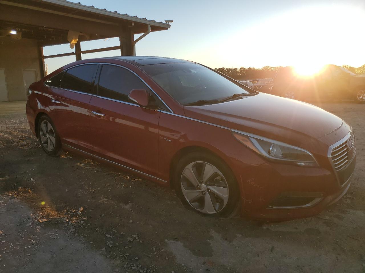 2016 Hyundai Sonata VIN KMHE34L14GA031924 Copart auction photo, front end damage thumbnail 4