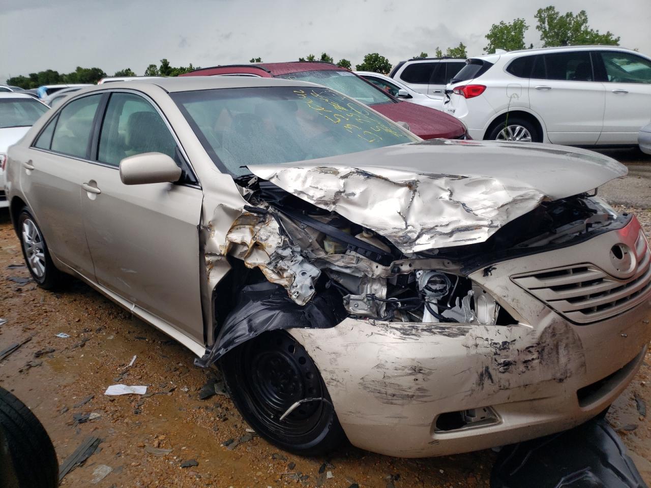 2007 Toyota Camry VIN 4T1BE46K87U517782 Copart auction photo, front end / side damage thumbnail 9