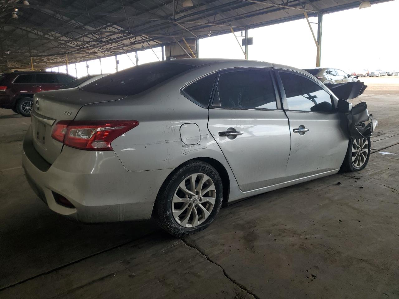 2019 Nissan Sentra VIN 3N1AB7AP7KY287349 Copart auction photo, front end / minor dent/scratches damage thumbnail 3