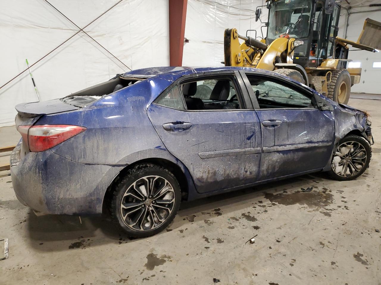 2015 Toyota Corolla VIN 5YFBURHE8FP280699 Copart auction photo, rollover damage thumbnail 3