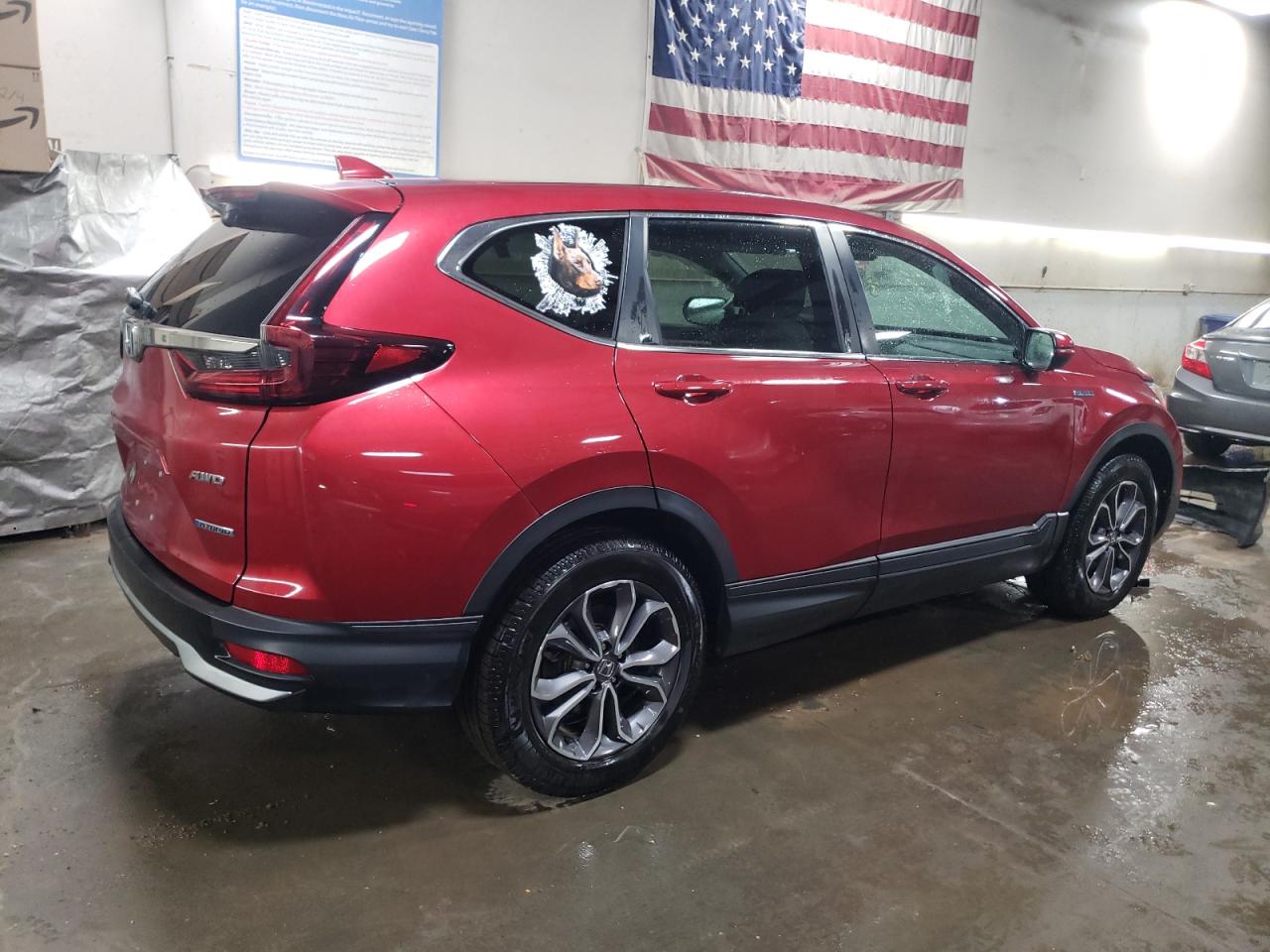 2020 Honda CR-V VIN 7FART6H86LE005323 Copart auction photo, side / rear end damage thumbnail 3