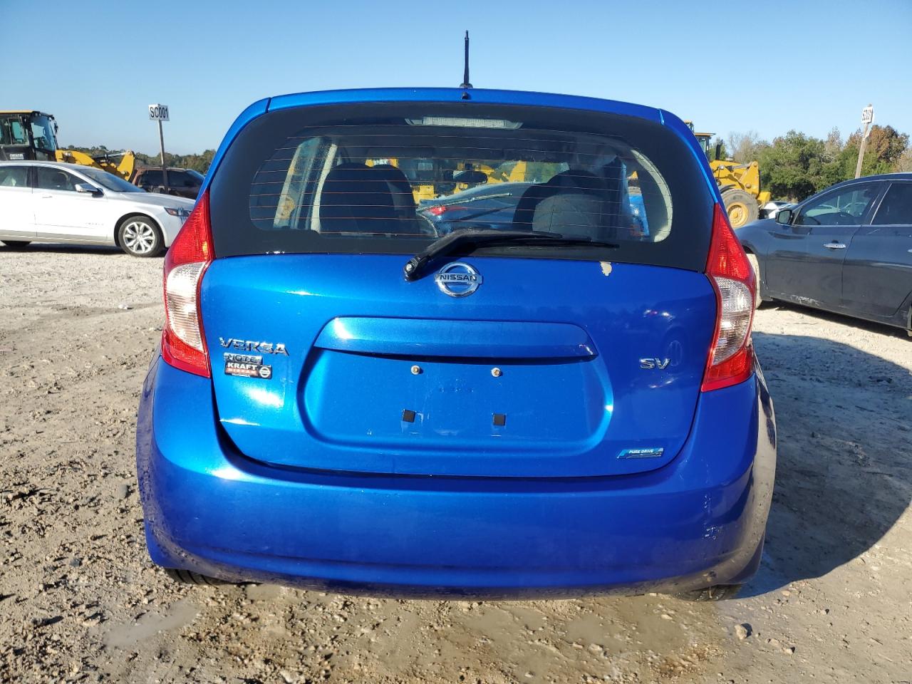 2014 Nissan Versa VIN 3N1CE2CP2EL374092 Copart auction photo, side damage thumbnail 6