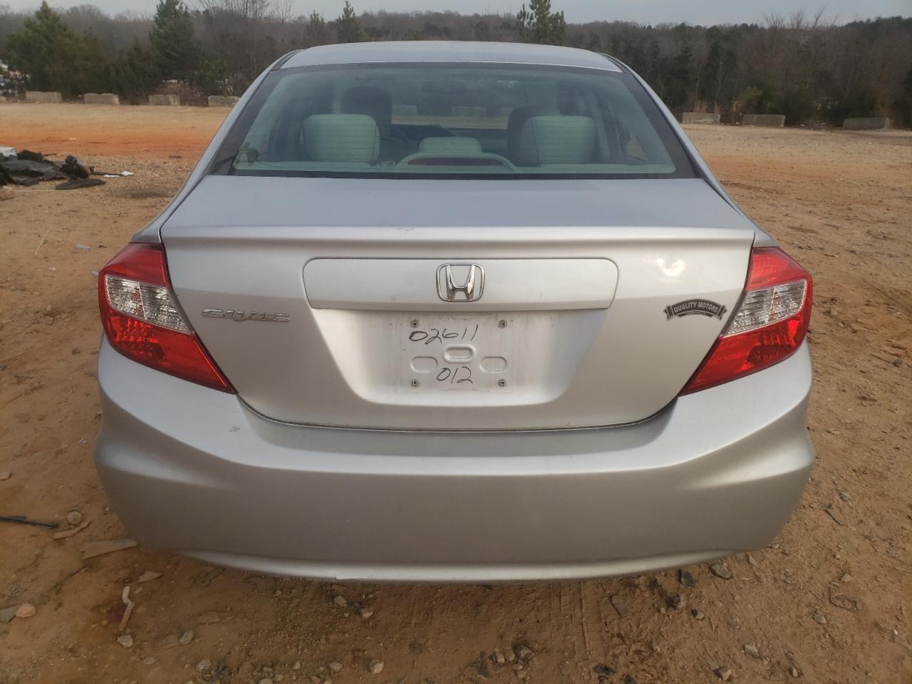 2012 Honda Civic VIN 19XFB2F55CE041612 Copart auction photo, front end damage thumbnail 6