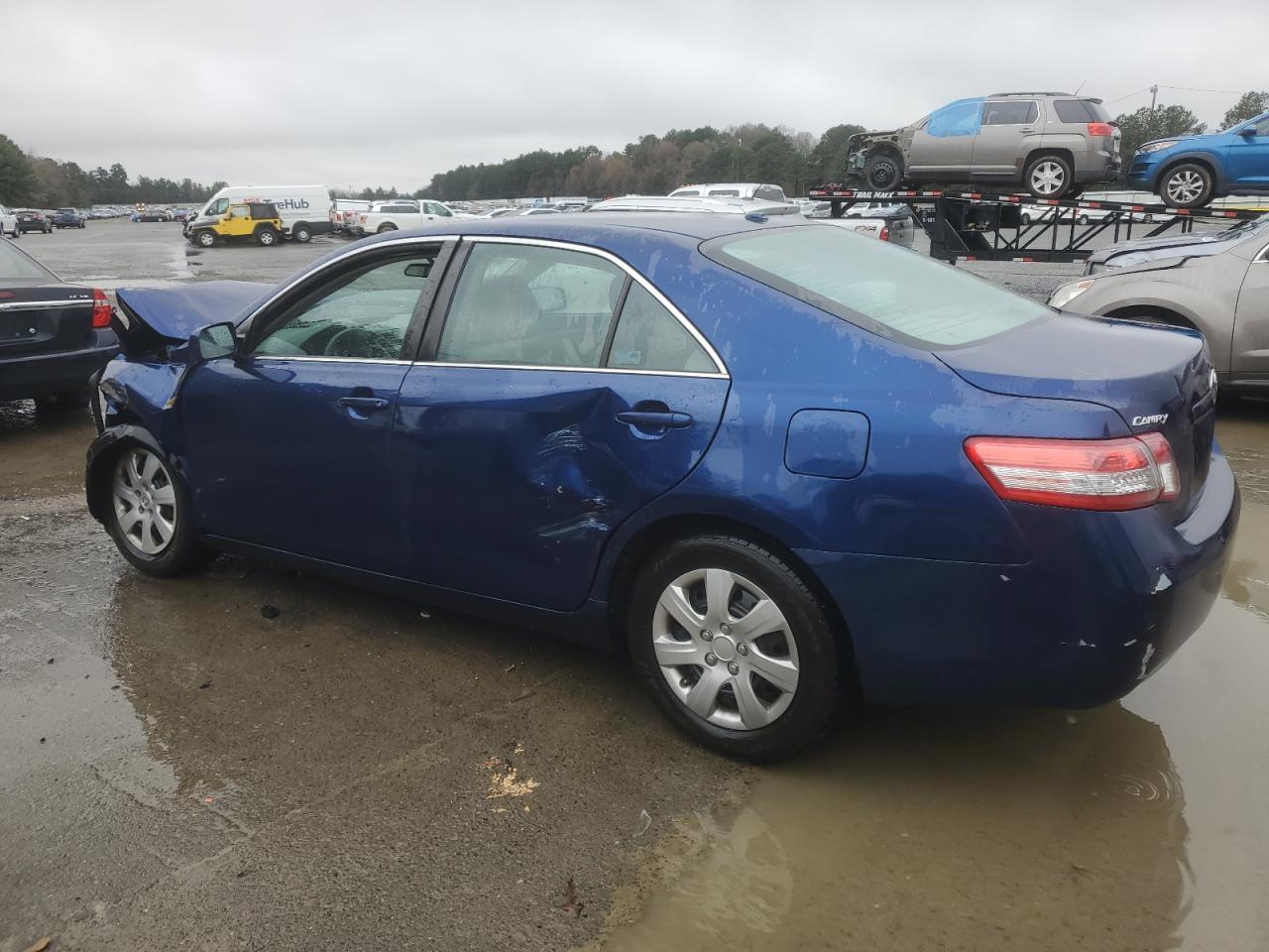 2011 Toyota Camry VIN 4T1BF3EKXBU619795 Copart auction photo, front end / side damage thumbnail 2