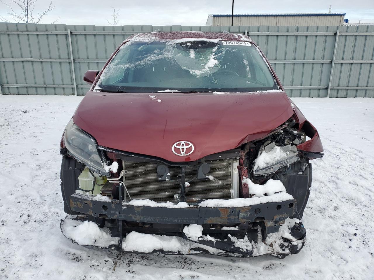 2016 Toyota Sienna VIN 5TDXK3DC9GS697335 Copart auction photo, front end / side damage thumbnail 5