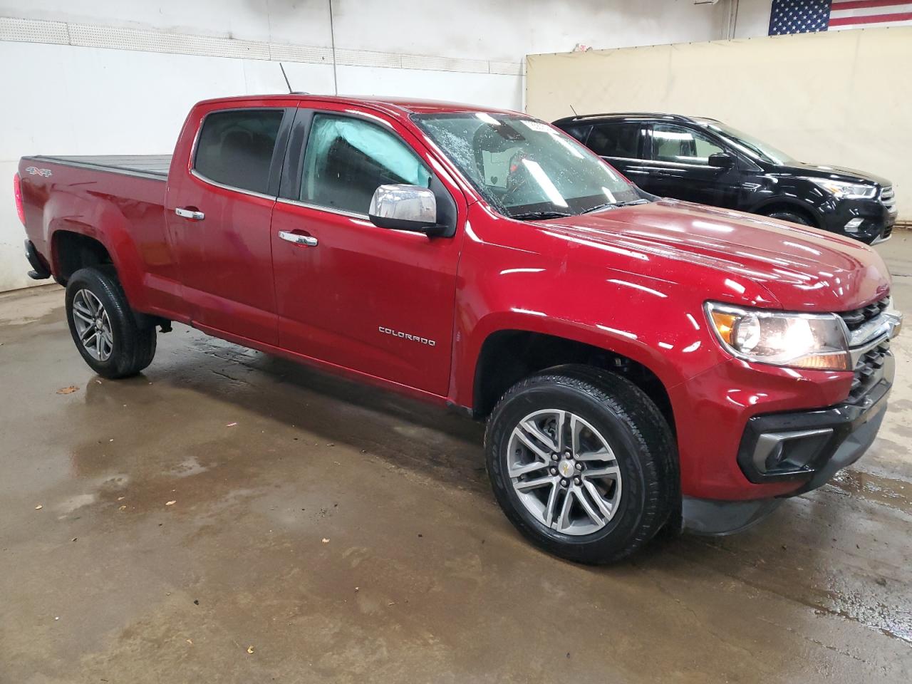 2022 Chevrolet Colorado VIN 1GCGTCEN7N1101694 Copart auction photo, front end / side damage thumbnail 4