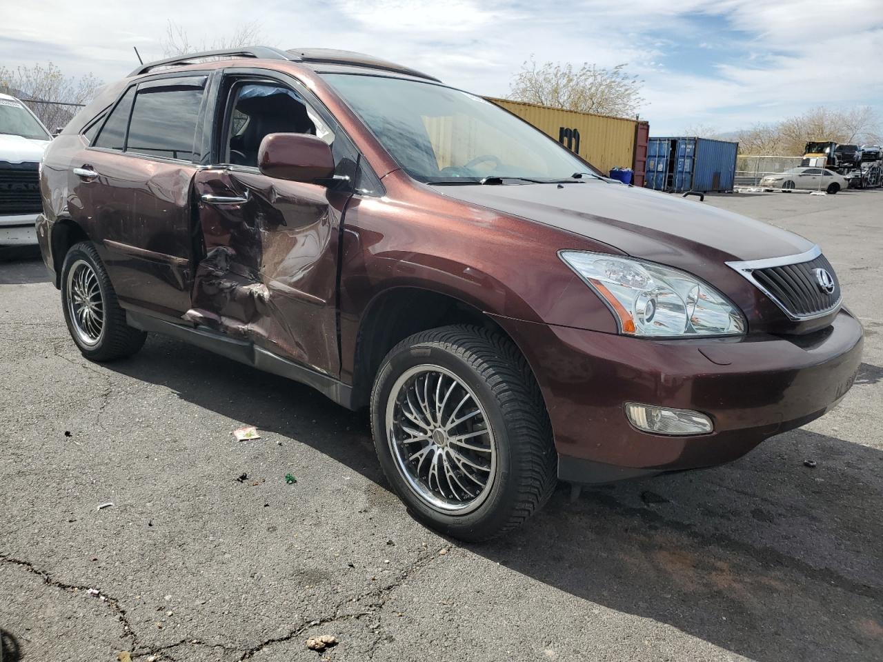 2008 Lexus RX VIN JTJHK31U582033721 Copart auction photo, side damage thumbnail 4