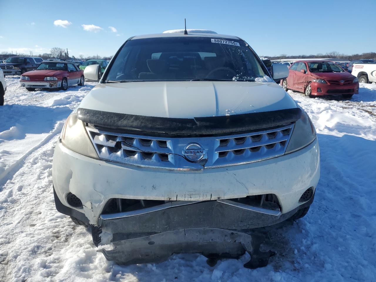 2007 Nissan Murano VIN JN8AZ08T37W522657 Copart auction photo, side / front end damage thumbnail 5