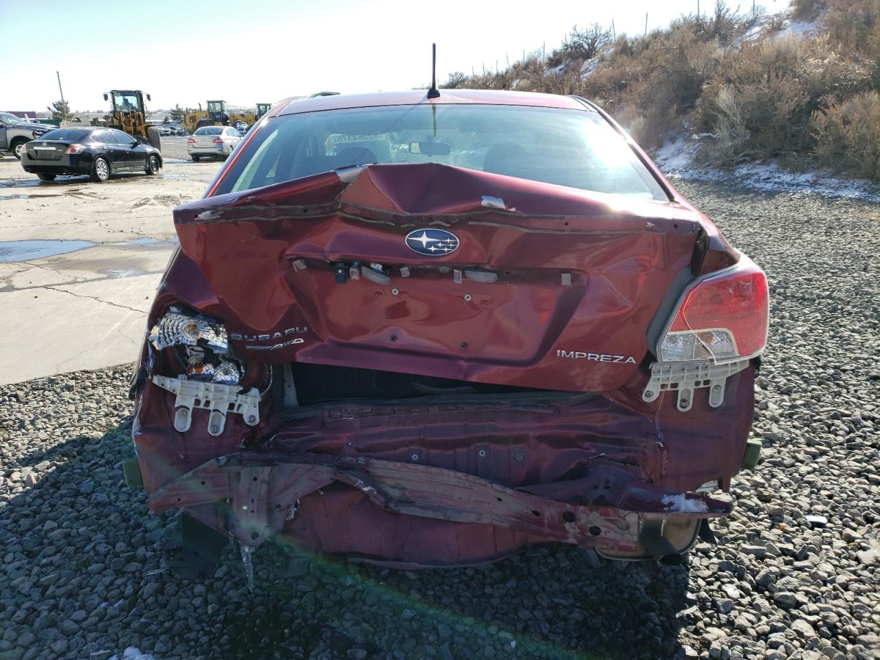2015 Subaru Impreza VIN JF1GJAC62FH005170 Copart auction photo, rear end damage thumbnail 6