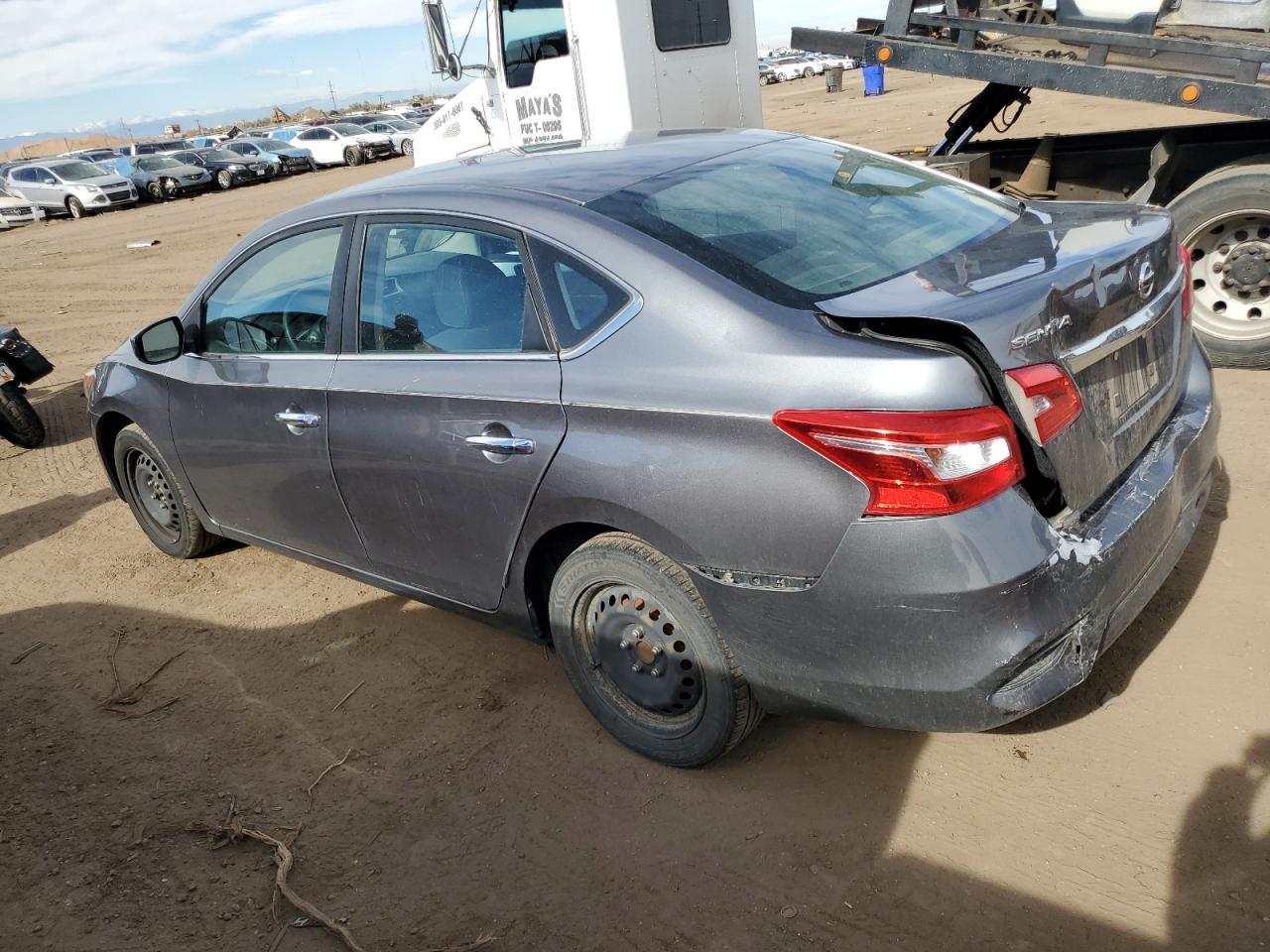 2018 Nissan Sentra VIN 3N1AB7AP0JY266177 Copart auction photo, rear end / front end damage thumbnail 2