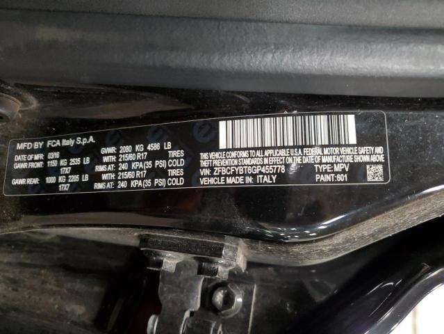 2016 Fiat 500 VIN ZFBCFYBT6GP455778 Copart auction photo, front end / mechanical damage thumbnail 13