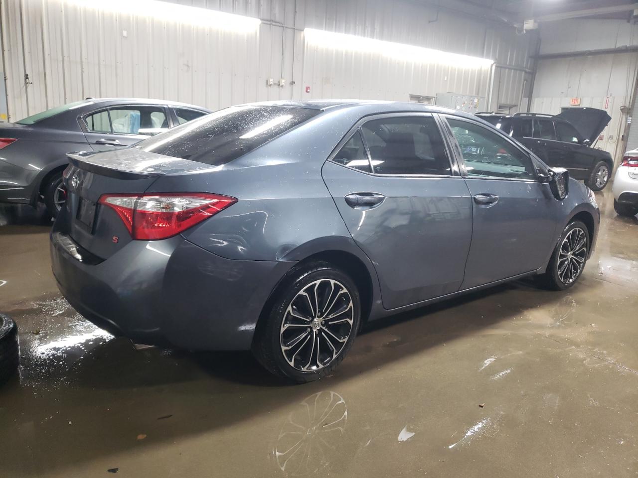 2014 Toyota Corolla VIN 2T1BURHEXEC215156 Copart auction photo, front end / side damage thumbnail 3