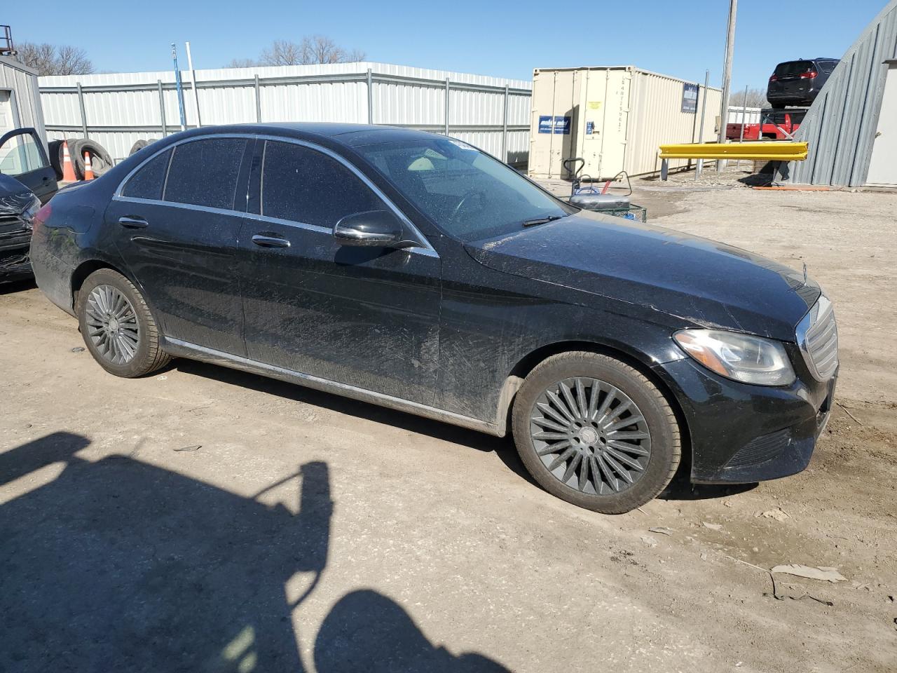 2016 Mercedes-Benz C-klasse VIN 55SWF4KB0GU100530 Copart auction photo, rear end damage thumbnail 4