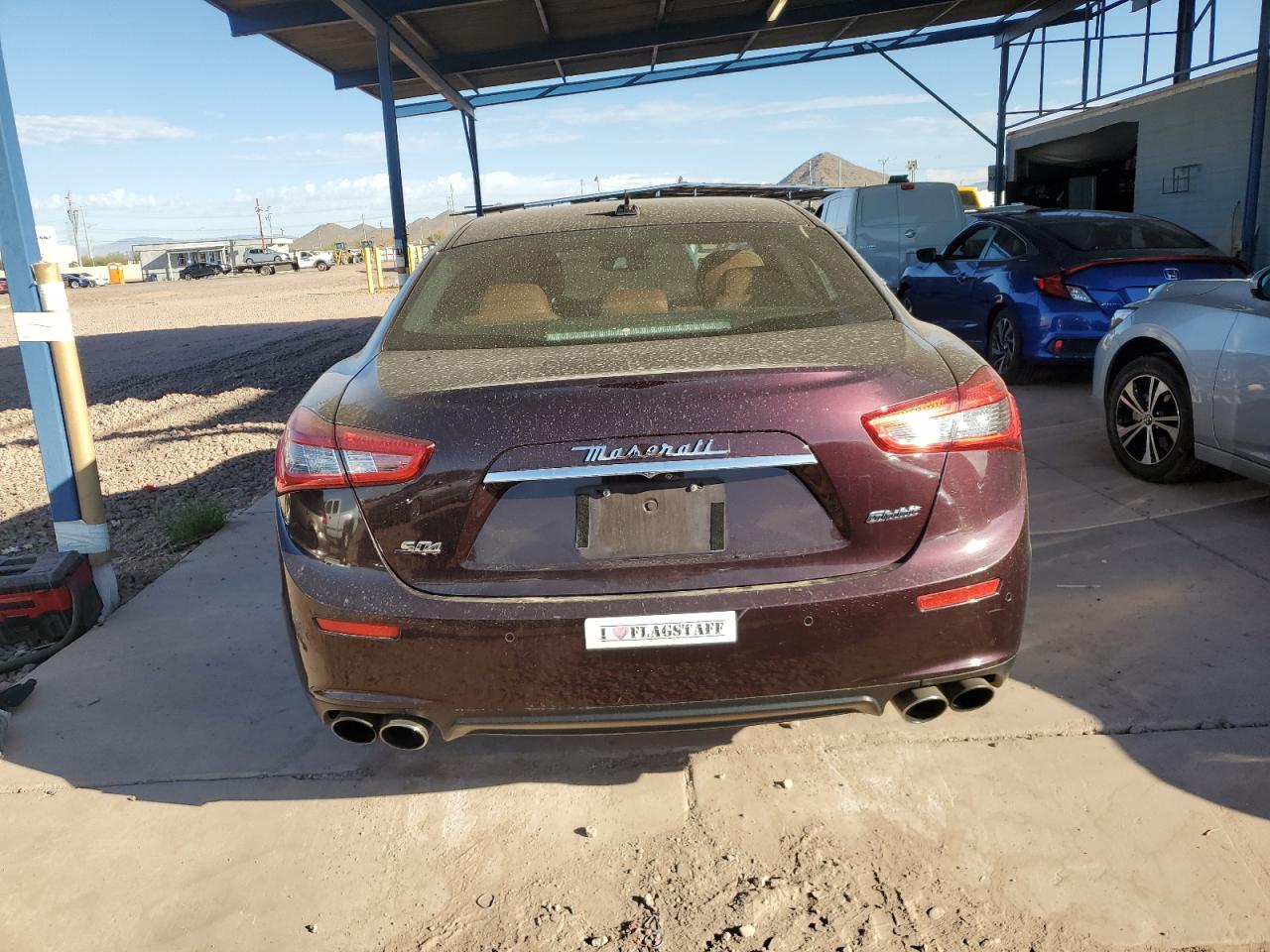2017 Maserati Ghibli VIN ZAM57RTA5H1213280 Copart auction photo, front end / side damage thumbnail 6