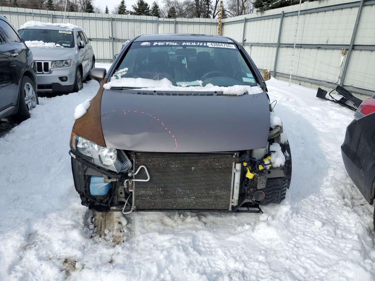 2011 Honda Civic VIN 19XFA1F53BE034105 Copart auction photo, front end / rear end damage thumbnail 5