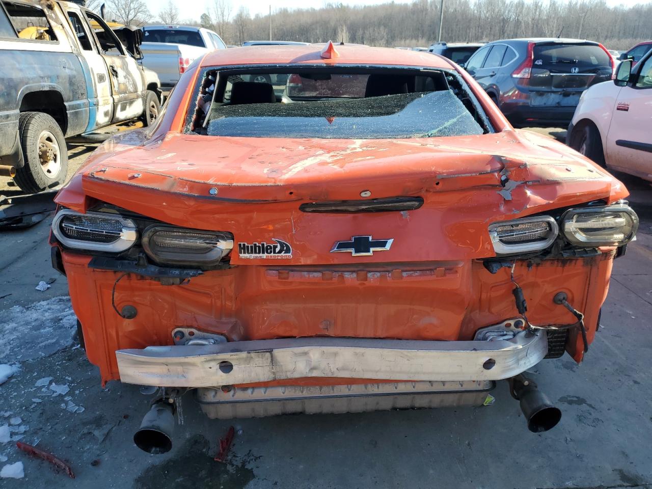 2019 Chevrolet Camaro VIN 1G1FB1RS8K0138010 Copart auction photo, rear end damage thumbnail 6