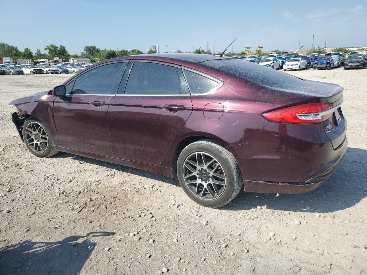 2017 Ford Fusion VIN 3FA6P0G79HR221199 Copart auction photo, front end damage thumbnail 2