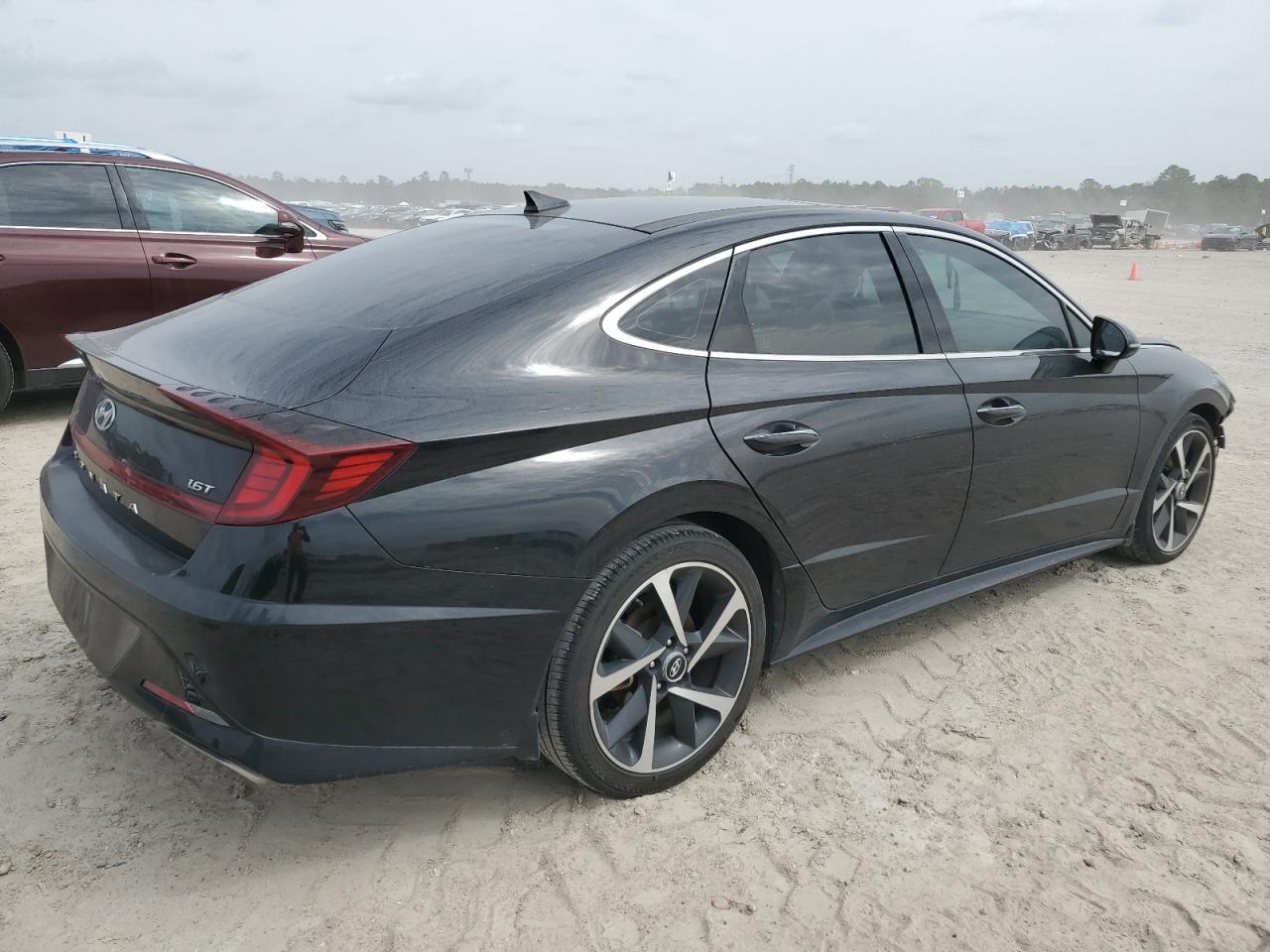 2021 Hyundai Sonata VIN 5NPEJ4J2XMH106927 Copart auction photo, front end / minor dent/scratches damage thumbnail 3
