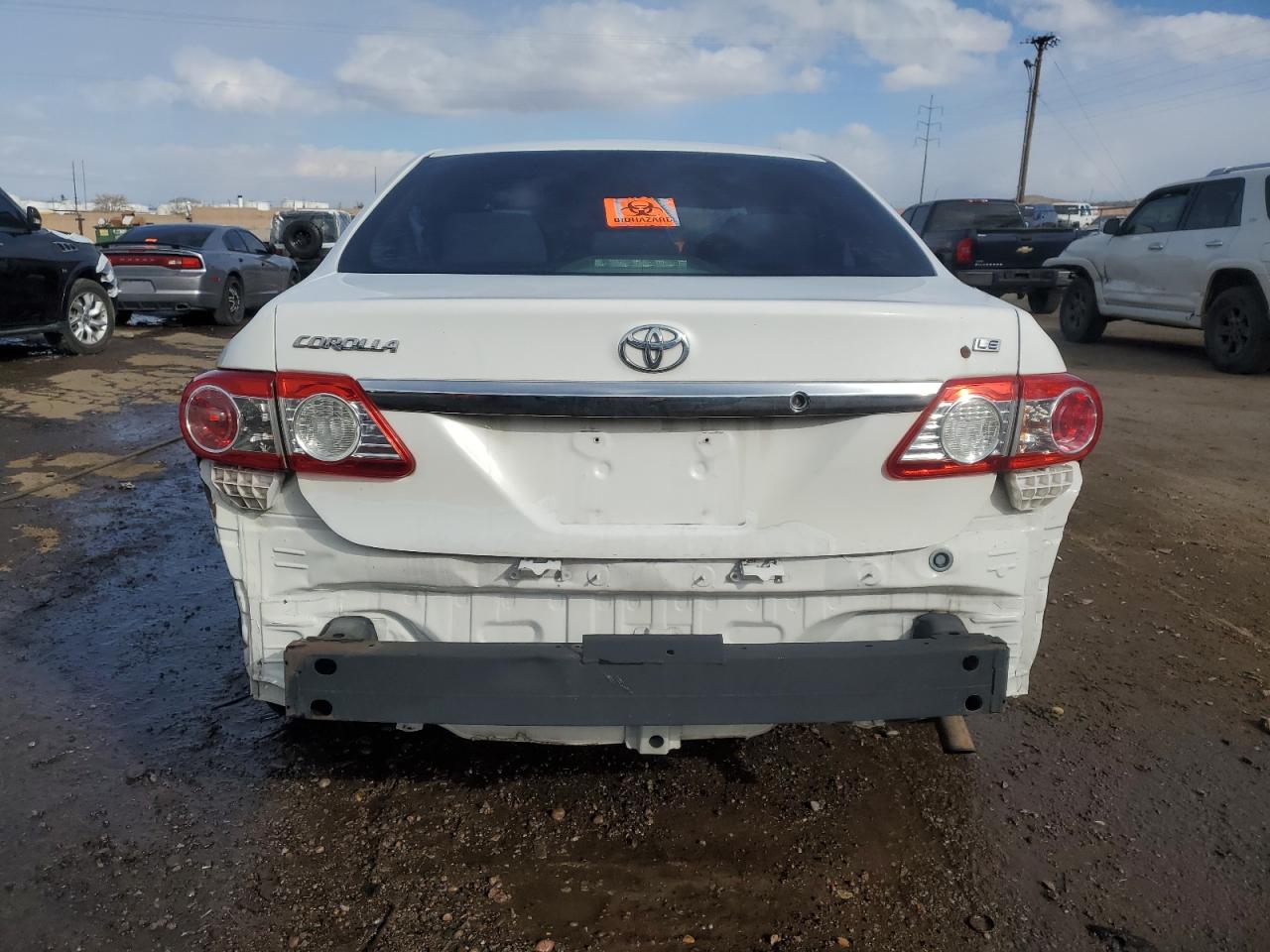 2012 Toyota Corolla VIN 2T1BU4EE4CC783536 Copart auction photo, front end / rear end damage thumbnail 6