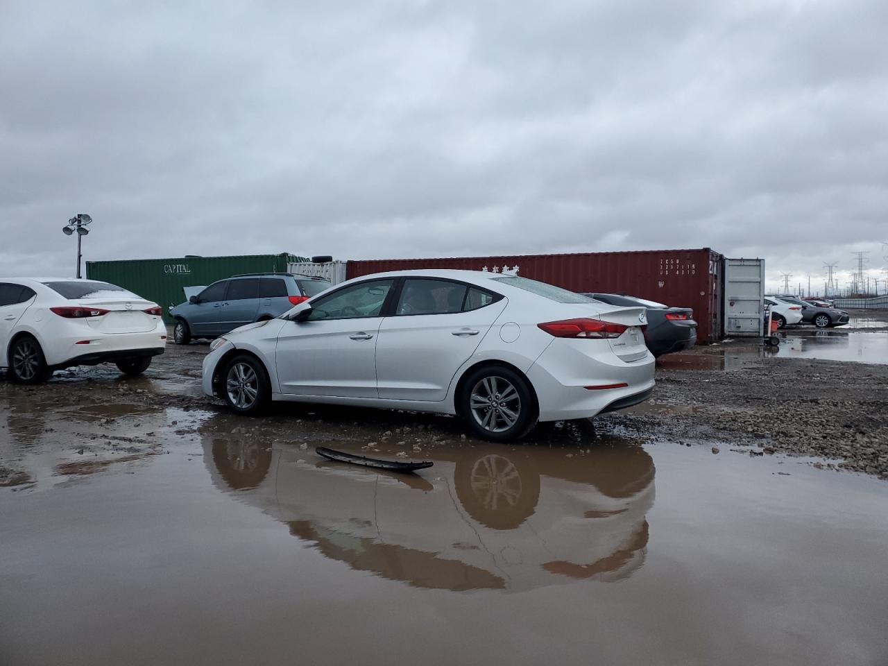 2017 Hyundai Elantra VIN 5NPD84LF5HH173805 Copart auction photo, burn - engine / front end damage thumbnail 2