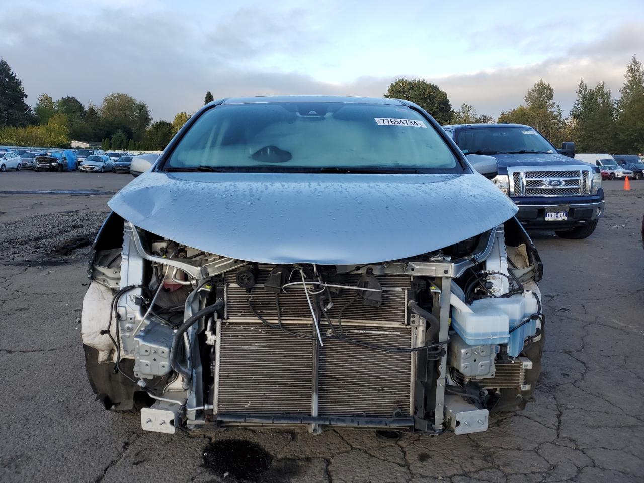 2021 Toyota Sienna VIN 5TDJRKEC6MS034990 Copart auction photo, front end / mechanical damage thumbnail 5