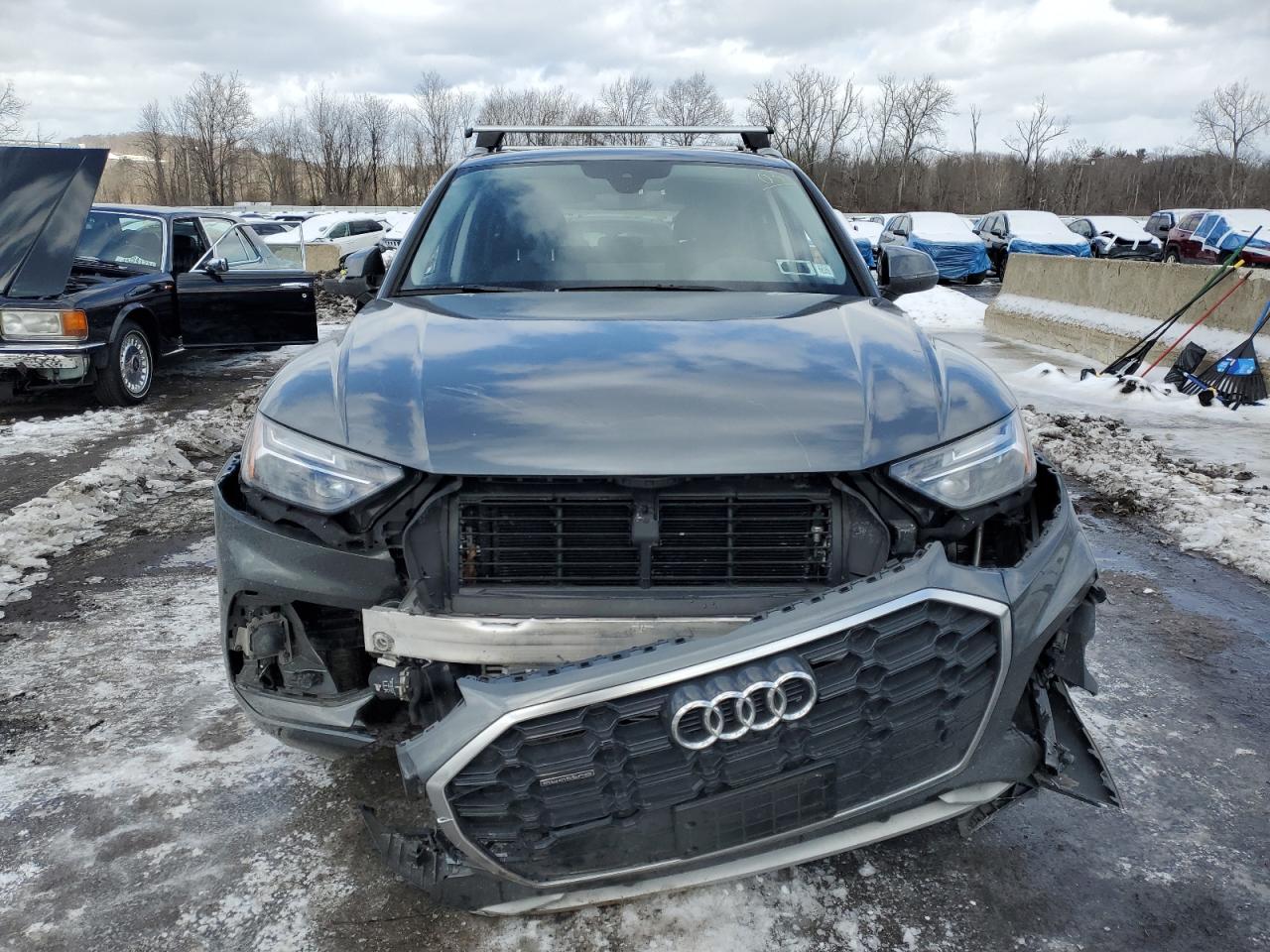 2023 Audi Q5 VIN WA1GAAFY3P2041102 Copart auction photo, front end / side damage thumbnail 5