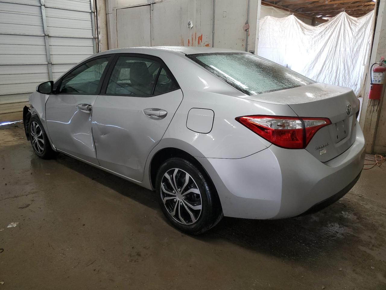 2016 Toyota Corolla VIN 2T1BURHE4GC649317 Copart auction photo, side / front end damage thumbnail 2