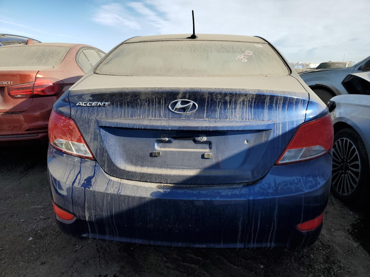 2015 Hyundai Accent VIN KMHCT4AEXFU881857 Copart auction photo, front end damage thumbnail 6