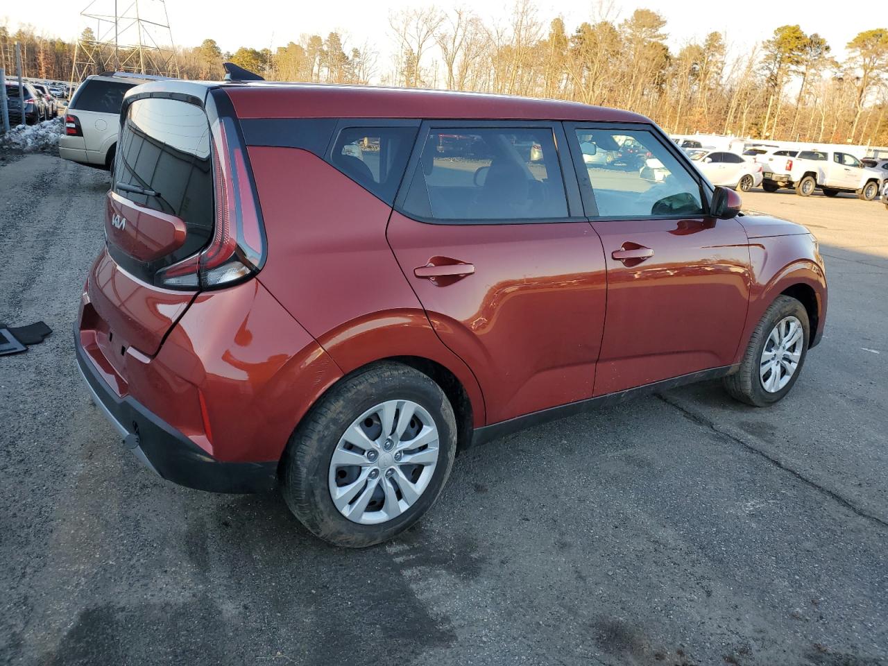 2023 KIA Soul VIN KNDJ23AU9P7892686 Copart auction photo, side damage thumbnail 3