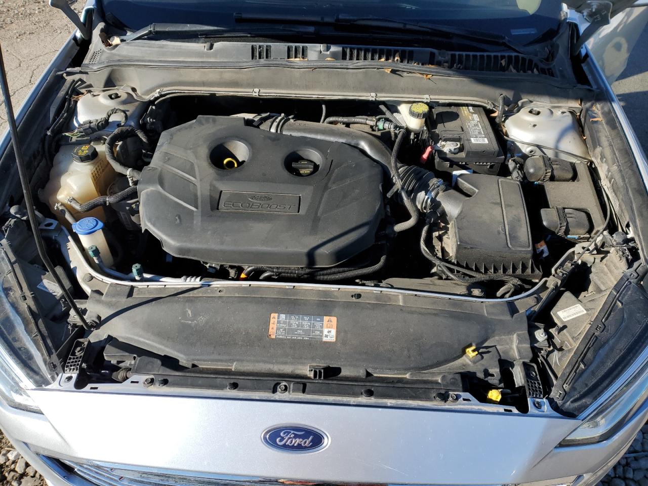 2017 Ford Fusion VIN 3FA6P0K93HR267944 Copart auction photo, side / rear end damage thumbnail 11