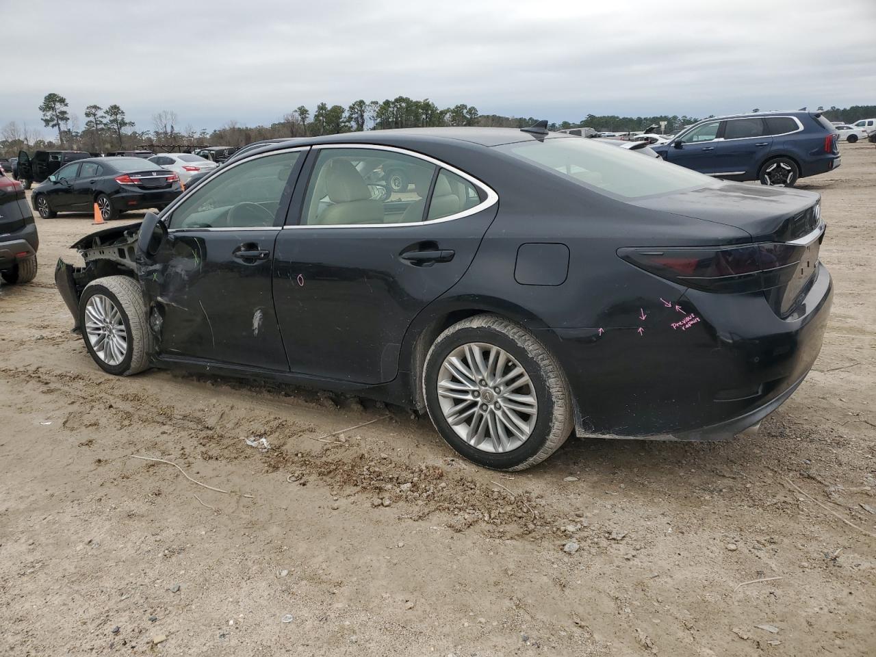 2014 Lexus ES VIN JTHBK1GG0E2142449 Copart auction photo, side / front end damage thumbnail 2